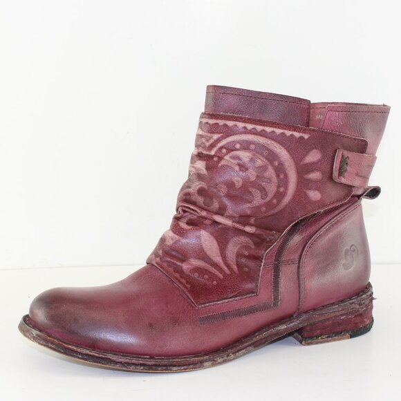 Anthropologie Felmini Boho Leather Boots Womens ( EU 42/US 10) - Picture 1 of 11